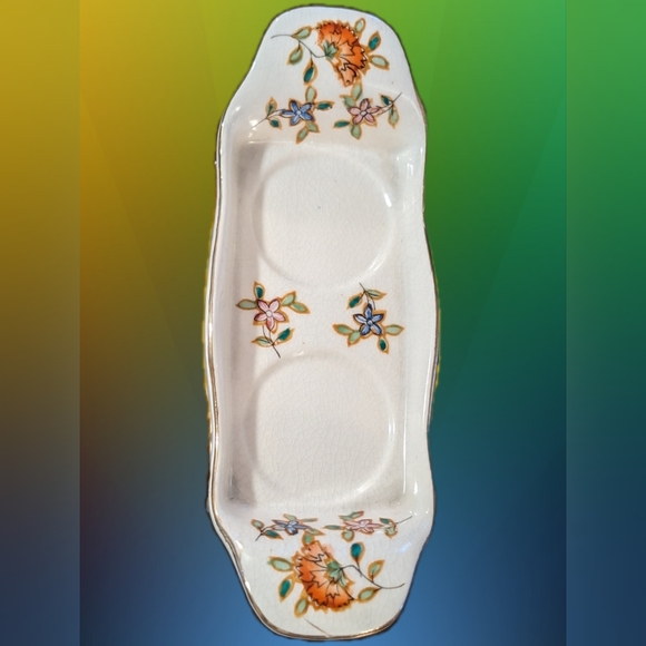 Moriyama Mori-machi Chintz Gilded Salt & Pepper Shakers - Picture 11 of 12